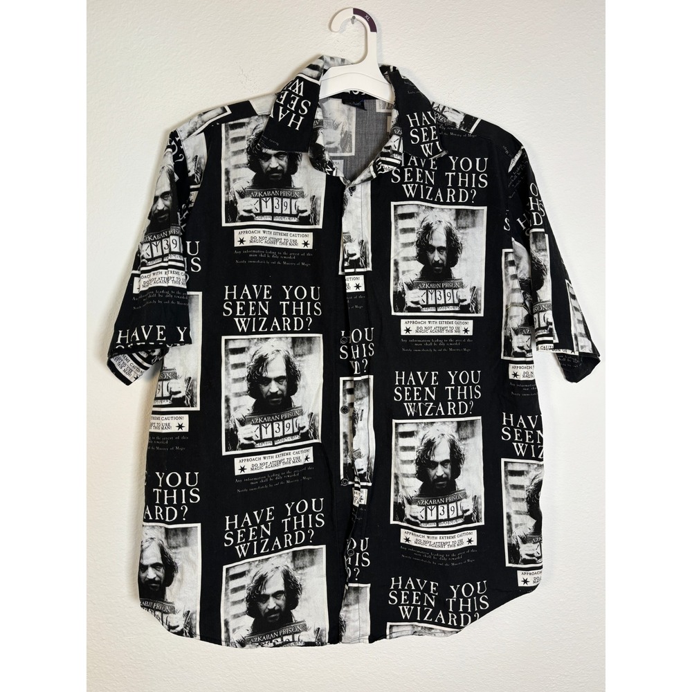 Harry Potter Cakeworthy Sirius Black Azkaban Poster Button Down Shirt XL Mens